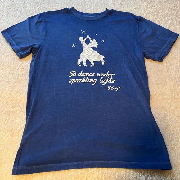 Taylor Swift Tops Taylor Swift Blue Christmas Tree Farm Shirt Size